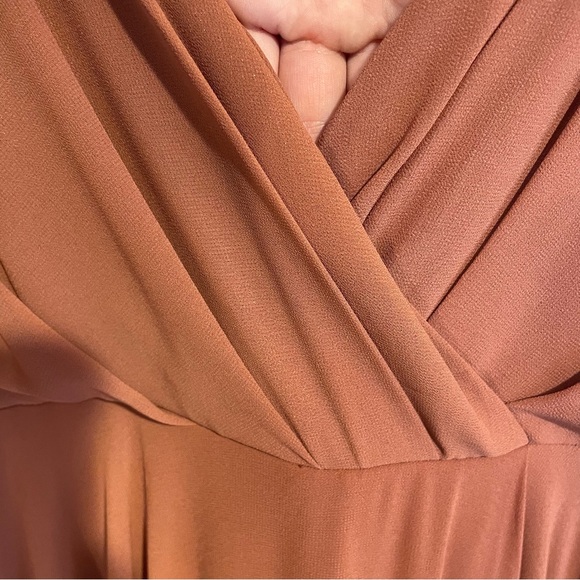 LULUS Rusty Rose Chiffon Maxi Gown - Picture 4 of 7